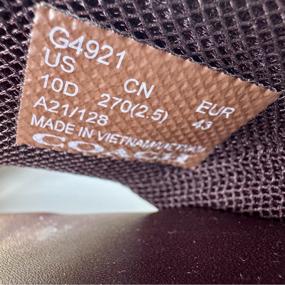 Coach Men’s Signature Canvas Flip Flop Sandals Size 10D G4921 New No Box/Tags - Picture 9 of 14